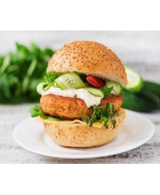 Hamb&uacute;rguer de Frango e Pepino