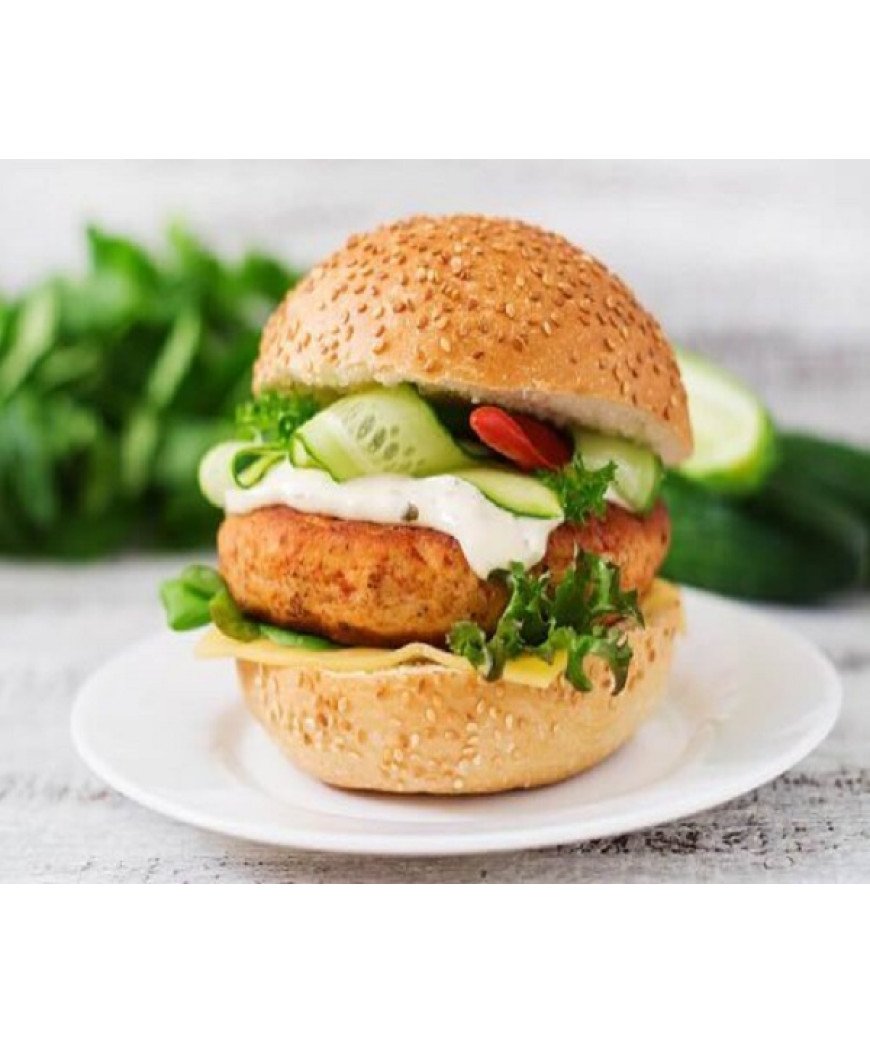 Hamb&uacute;rguer de Frango e Pepino